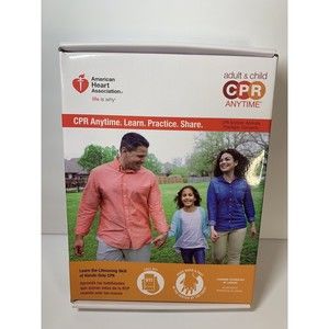American Heart Association CPR Training Kit CPR Anytime Adult & Child ~ NEW